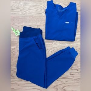 Electric Blue FIGS Scrubs Set